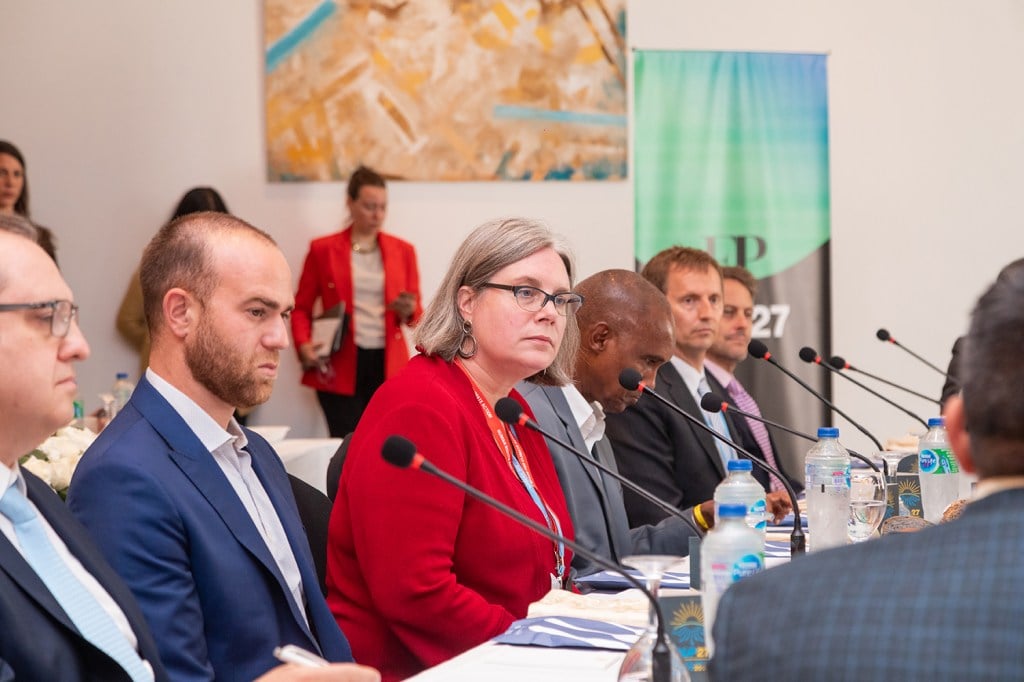 Ben Rubin, Executive Director, Carbon Business Council, and Helen Mountford, CEO and President, ClimateWorks Foundation